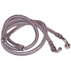 Flexible fioul F1/4"xF1/4" coudé 90° 1000mm- DIFF - 602003  - (X2)