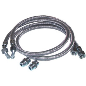 Flexible fioul coudé 1000mm avec 2 raccords- DIFF - 602161