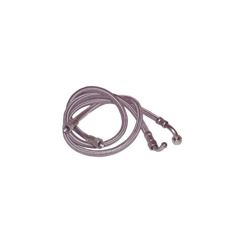 Flexible fioul F3/8" x F1/4" coudé 90°C 1000mm- DIFF - 602195  - (X2)