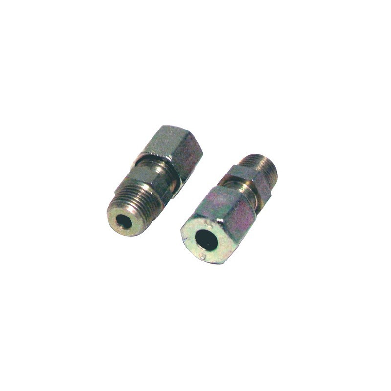 Raccord à bague droit M1/8" x tube 6mm- DIFF - 602386  - (X2)