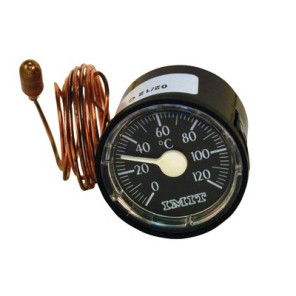 Thermomètre rond Ø 43mm, capillaire 1500mm, 0/120°C- DIFF - 606051