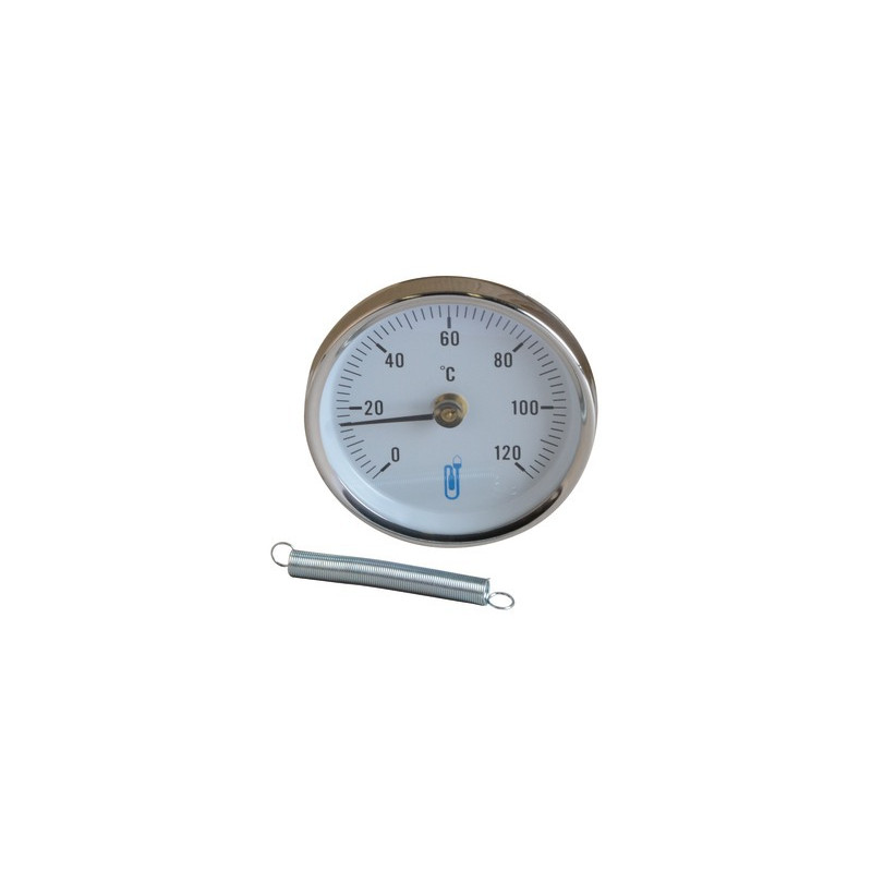 Thermomètre d'applique, Ø 80mm, 0/120°C- DIFF - 606053