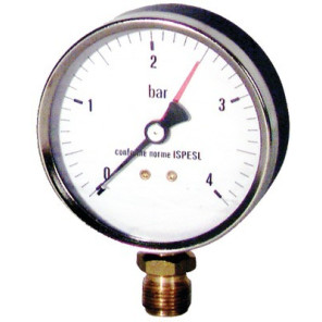 Manomètre ABS, sec non remplissable Ø 80mm, 0/4bar- DIFF - 606120