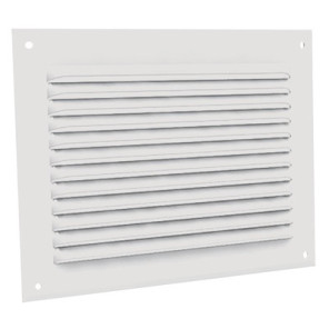 Grille à auvents en aluminium prélaqué blanc GA BL 200 x 200- ANJOS - 6705