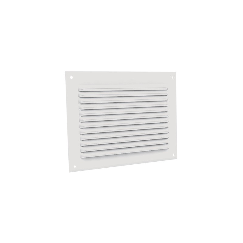 Grille à auvents en aluminium prélaqué blanc GA BL 200 x 200- ANJOS - 6705