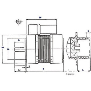 Moteur AACO 60.2.75.32M- DIFF - 702105