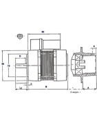 Moteur AACO 60.2.75.32M- DIFF - 702105