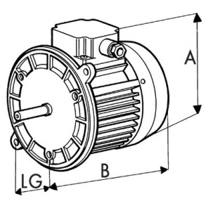 Moteur de brûleur 135 2 370 TV- DIFF - 702382