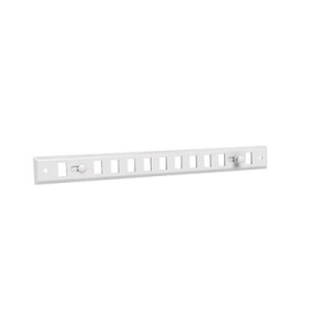 Grille obturable aluminium prélaqué blanc GO BL 400 x 30- ANJOS - 7121