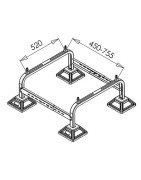 Support au sol pour groupe extérieur M- DIFF - 806032 Support au sol pour groupe extérieur M- DIFF - 806032