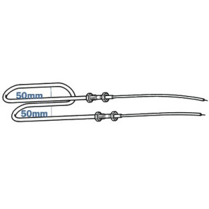 Résistance blindée filetée M10 ECB2 900W- DIFF - 807350