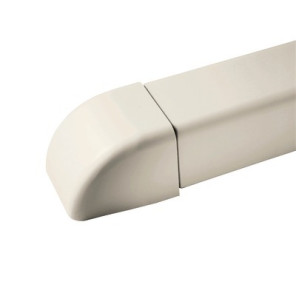 Embout 80x60 blanc crème 9001- DIFF - 807729  - (X9)