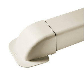 Passage de mur courbe 140x90 blanc crème 9001- DIFF - 807732  - (X4)