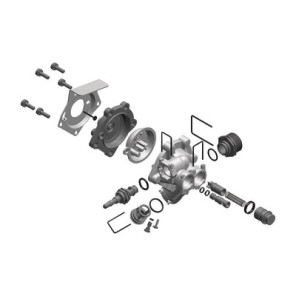 Robinet d´eau (Membrane ovale) (noir)- BOSCH - 8738728064