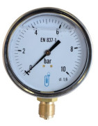 Manomètre inox, glycérine Ø100mm, 0/10ba- DIFF - 901406 Manomètre inox, glycérine Ø100mm, 0/10ba- DIFF - 901406