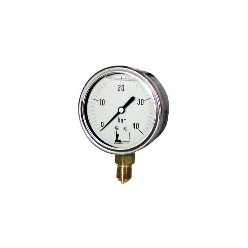 Manomètre inox, glycérine Ø 63mm, 0/40b- DIFF - 901411