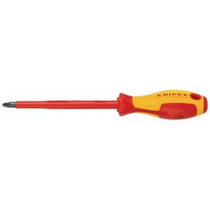 Tournevis cruciforme POZIDRIV® d'électricien PZ1- KNIPEX - 98 25 01
