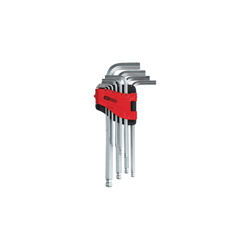 Clé à six pans sphérique (10 pièces)- KS TOOLS - 151.5000  - (X8)