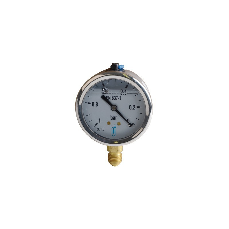 Vacuomètre inox, glycérine Ø63mm, -1/0ba- DIFF - 902424