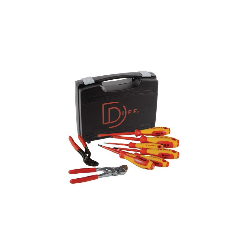 Mallette indispensable outillage 8 pièces- KNIPEX - 902515