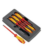 Jeu de 6 tournevis plat/PHILLIPS voltage 1000V- KNIPEX - 00 20 12 V01 Jeu de 6 tournevis plat/PHILLIPS voltage 1000V- KNIPEX - 00 20 12 V01