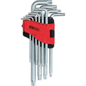 Jeu de clés mâles coudées Torx, longues, 10 pcs- KS TOOLS - 151.4880