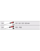 Jeu de 6 tournevis ULTIMATE, Fente - PZ- KS TOOLS - 922.6040 Jeu de 6 tournevis ULTIMATE, Fente - PZ- KS TOOLS - 922.6040