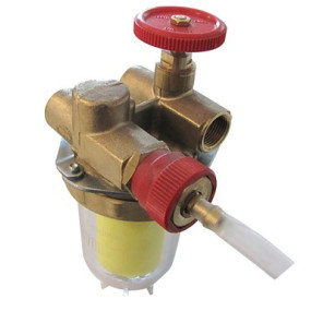 Filtre fioul recyclage avec robinet FF3/8"- OVENTROP - 2122261+2127600