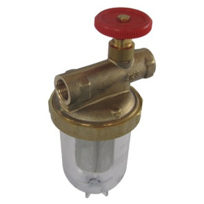 Filtre fioul une conduite avec robinet FF3/8"- OVENTROP - 2123103+2127700