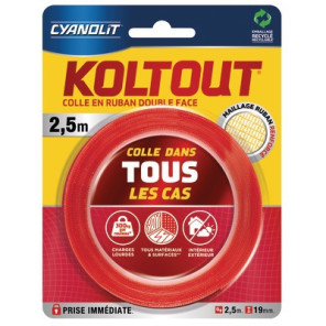 Ruban adhésif double face KOLTOUT EXPRESS- AC MARCA IDEAL - 33507242