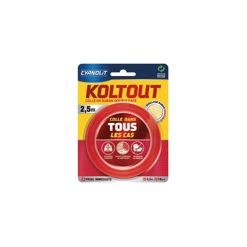 Ruban adhésif double face KOLTOUT EXPRESS- AC MARCA IDEAL - 33507242