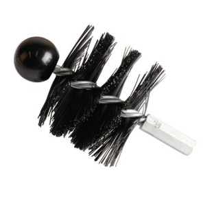 Écouvillon nylon haute température poêle à pellets Ø80mm- DIFF - 904161