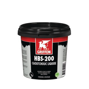 Enduit d'étanchéité HBS-200 CAOUTCHOUC LIQUIDE 1l- GRIFFON - 6308866