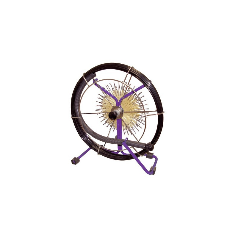 Kit canne dérouleur 20m brosses rilsan/acier- DIFF - 904329