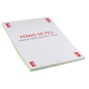 Formulaire "permis de feu" format A4- DIFF - 904353
