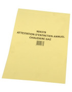 Carnet d'attestation gaz- DIFF - 904378