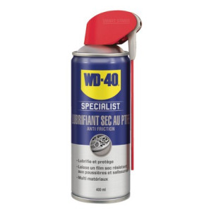 Lubrifiant sec au PTFE, spray double position 400ml- WD40 - 33395
