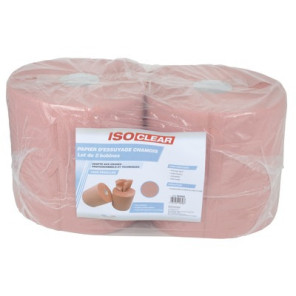Papier d'essuyage chamois - Lot de 2 bobines- ISOCLEAR - 904658  - (X2)