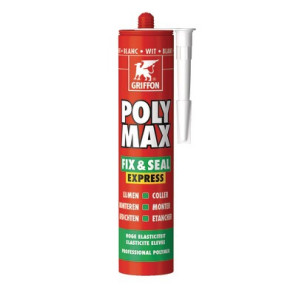 Mastic d'étanchéité POLY MAX® FIX&SEAL EXPRESS Gris 300G- GRIFFON - 6307750