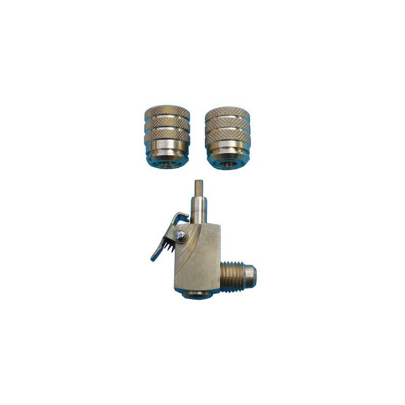 Raccord rapide auto-obturant équerre- GALAXAIR - QCE-14516