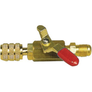 Vanne rouge M1/4" SAE x F1/4" SAE- GALAXAIR - SA-14M14F-R