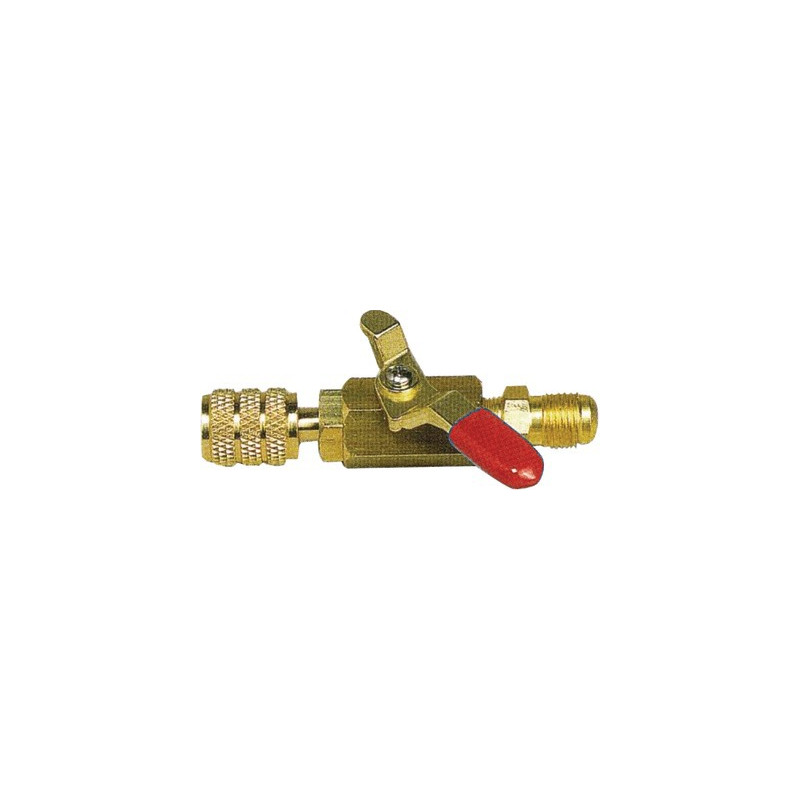 Vanne rouge M1/4" SAE x F1/4" SAE- GALAXAIR - SA-14M14F-R