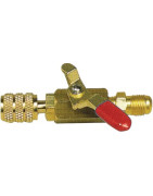 Vanne rouge M1/4" SAE x F1/4" SAE- GALAXAIR - SA-14M14F-R
