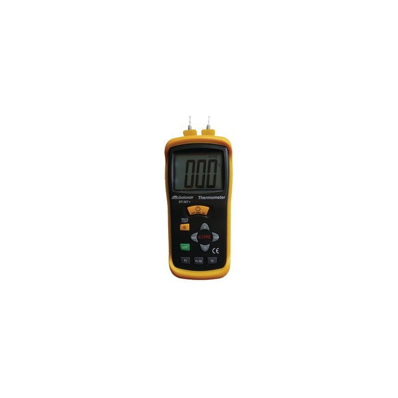 Thermomètre différentiel avec 2 sondes- GALAXAIR - DT-307+