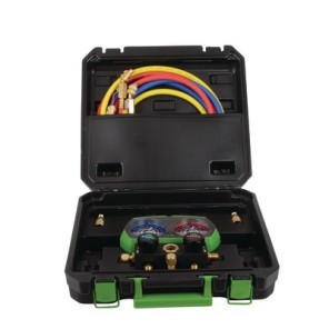 Manifold 2V alu + flexibles R32 R134A R410A R407C- SUPER STARS - ST-B268