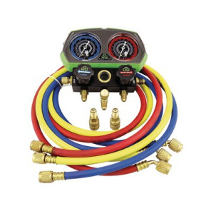 Manifold 2V alu + flexibles R32 R134A R410A R407C- SUPER STARS - ST-B268
