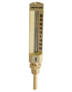 Thermomètre industriel droit, plongeur 100mm, 0/120°C- DIFF - 906724