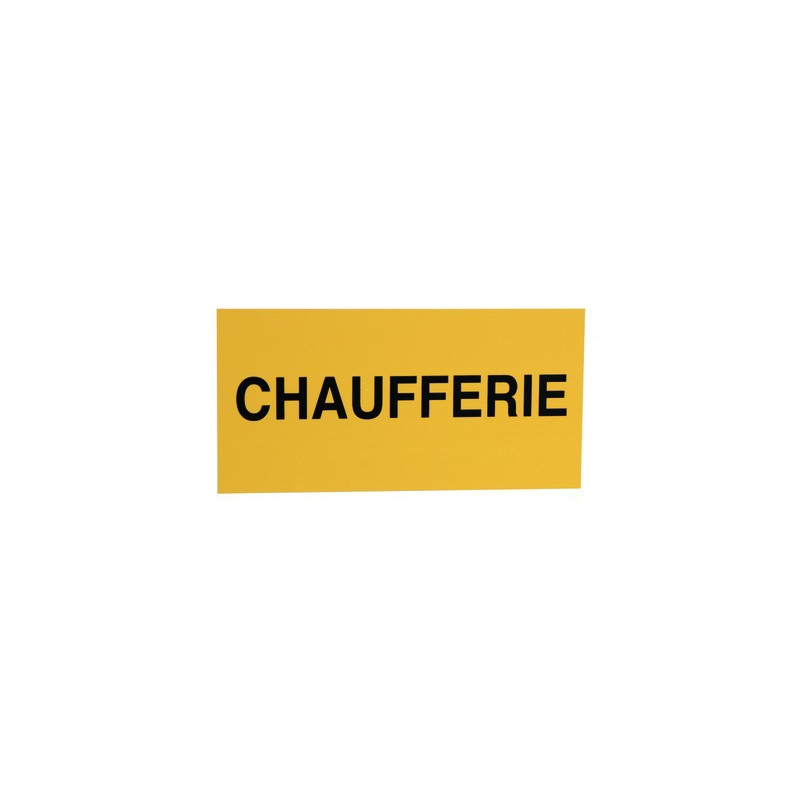 Étiquette rigide chaufferie- DIFF - 907035
