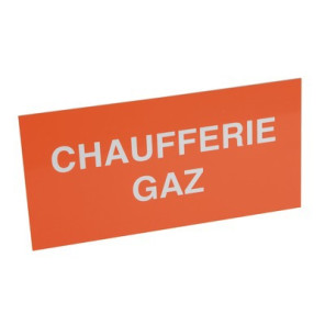 Étiquette rigide chaufferie gaz- DIFF - 907043