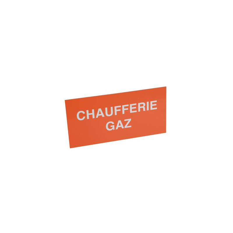 Étiquette rigide chaufferie gaz- DIFF - 907043